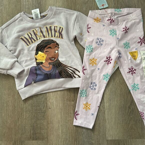NWT BUNDLE SWEATSHIRT AND LEGGINGS GIRLS 2T - Picture 1 of 5